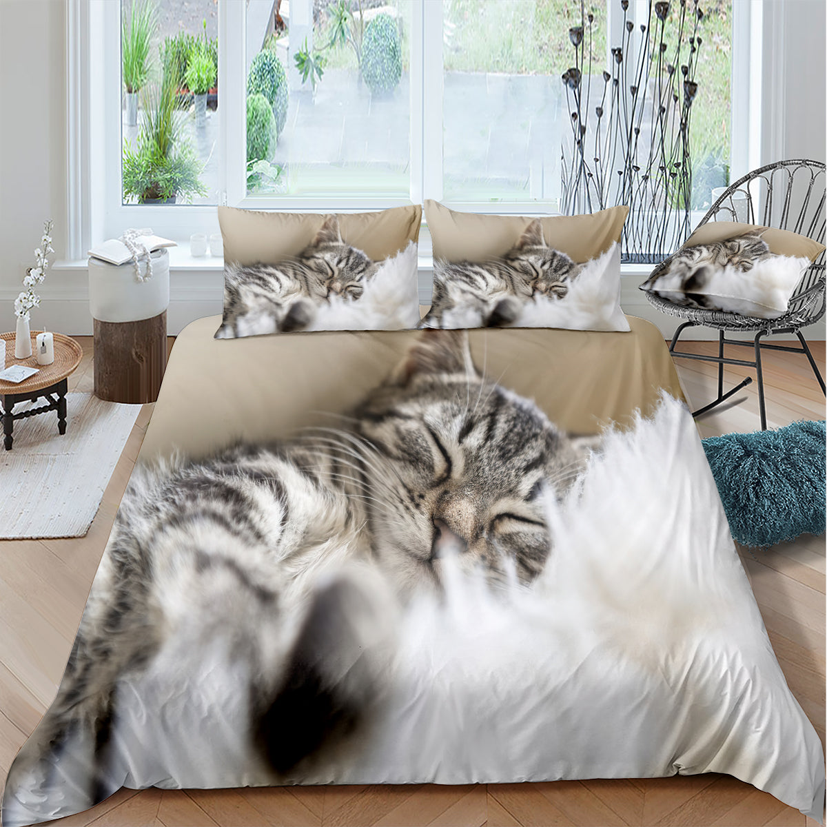 Cat Duvet Cover – Design 09 - view 2
