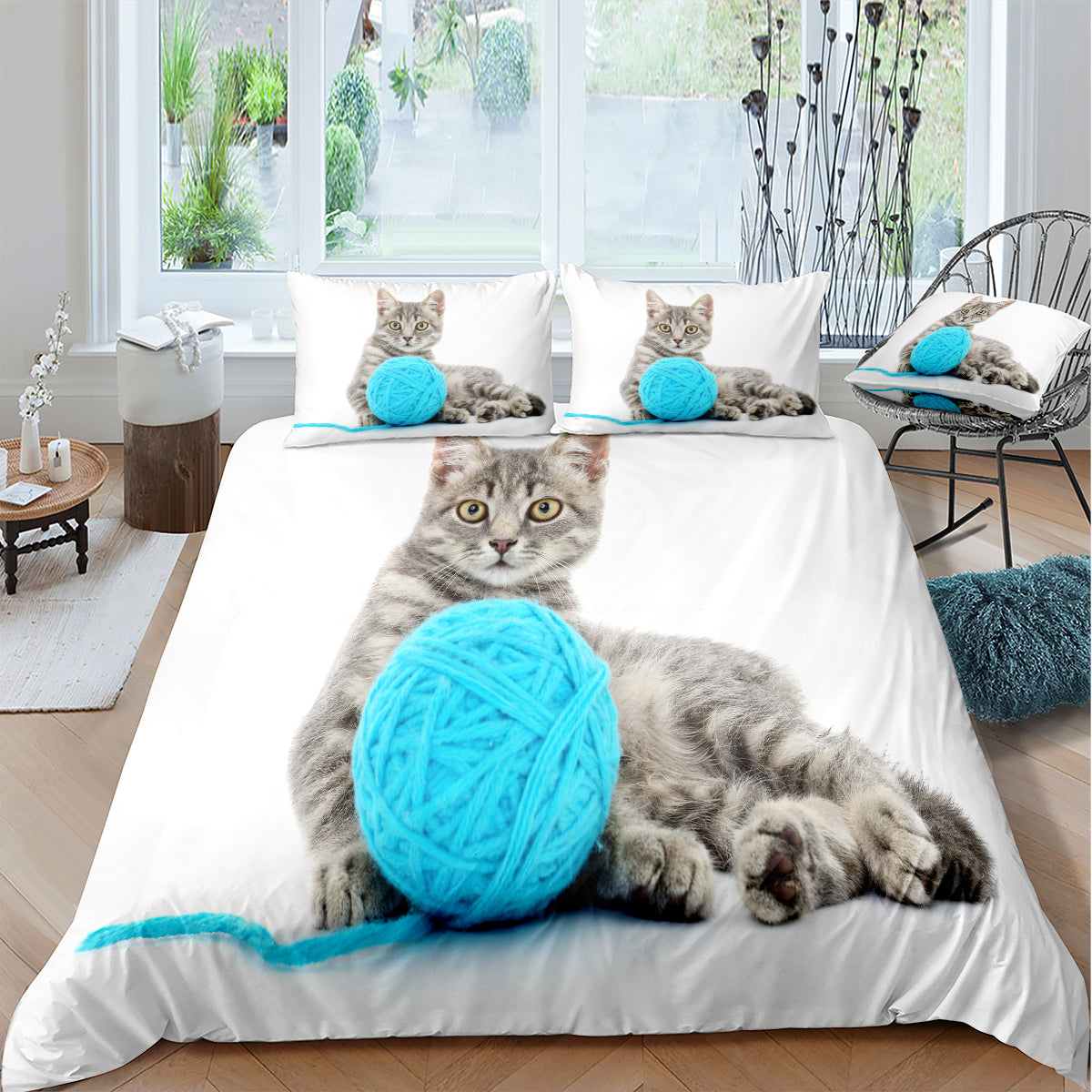 Cat Duvet Cover – Design 16 - view 2