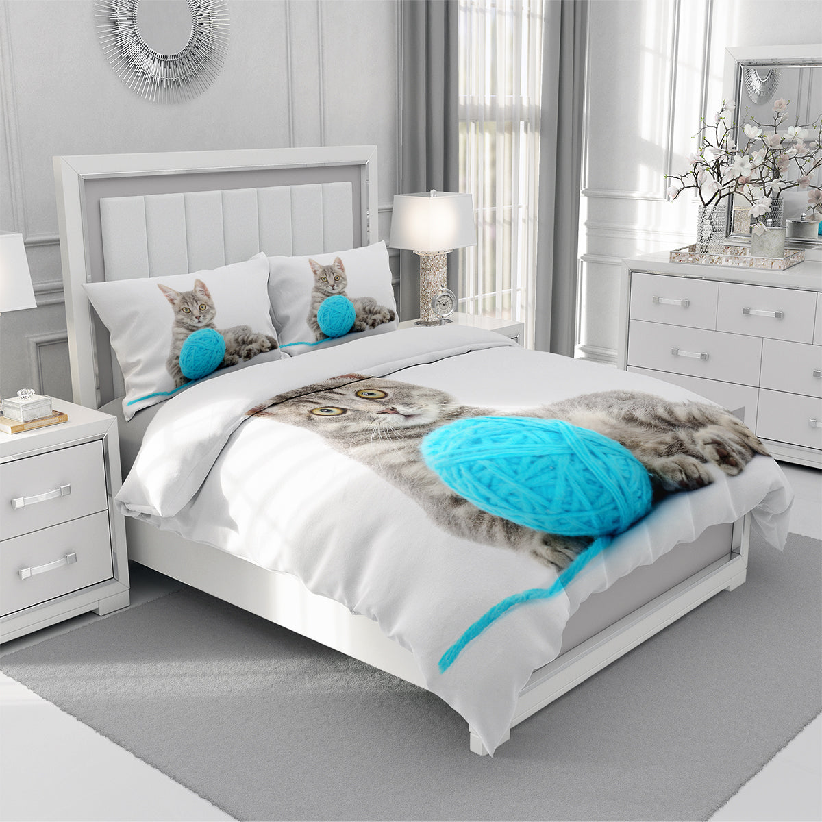 Cat Duvet Cover – Design 16 - view 3