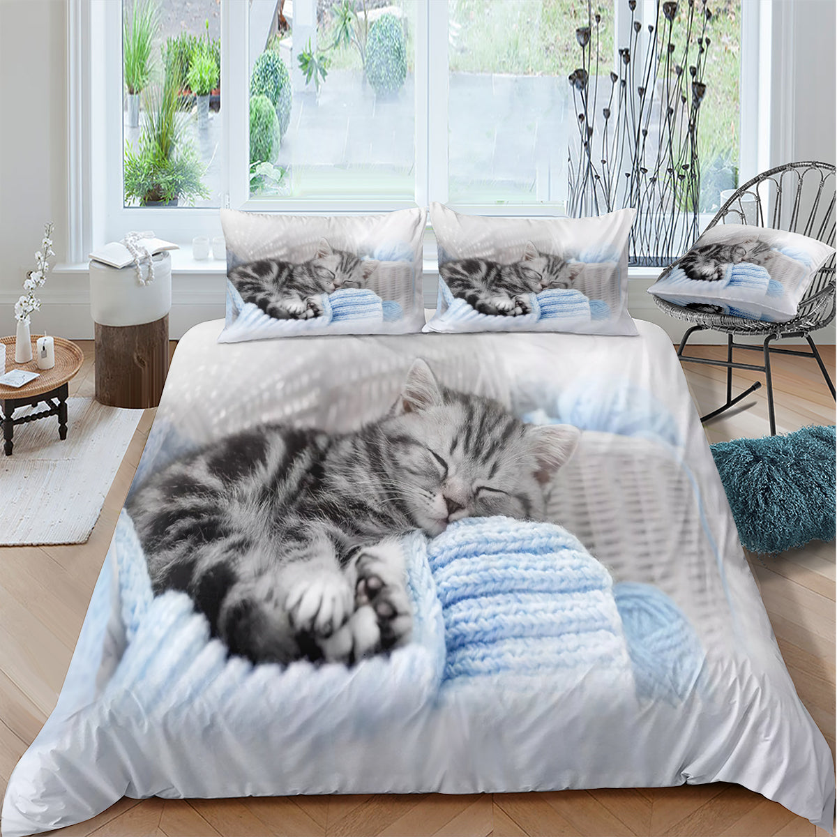 Cat Duvet Cover – Design 19 - view 2