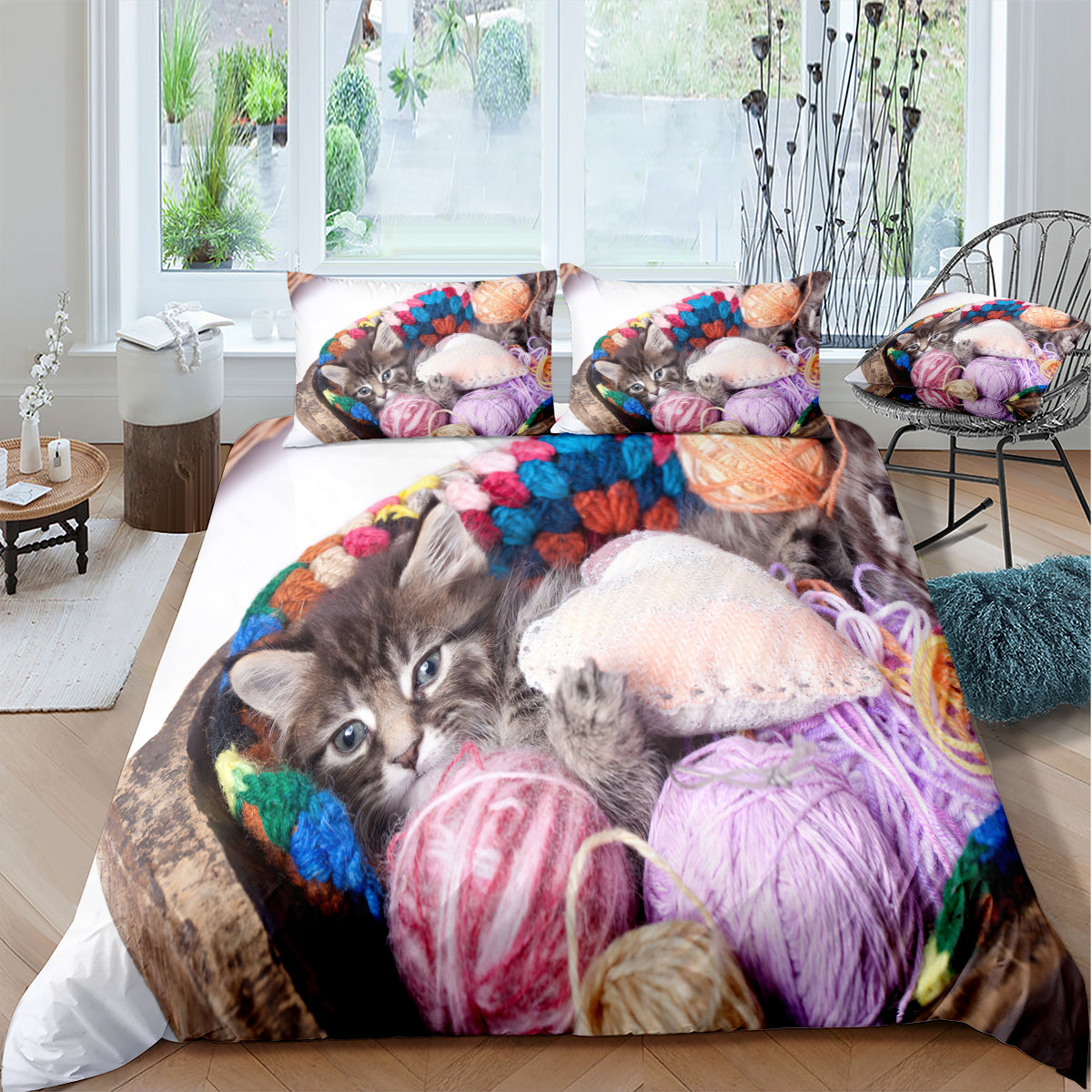 Cat Duvet Cover – Design 21 - view 2