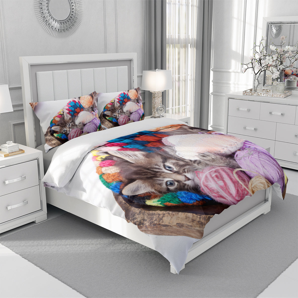 Cat Duvet Cover – Design 21 - view 3