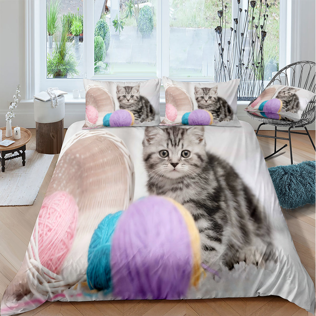 Cat Duvet Cover – Design 22 - view 2