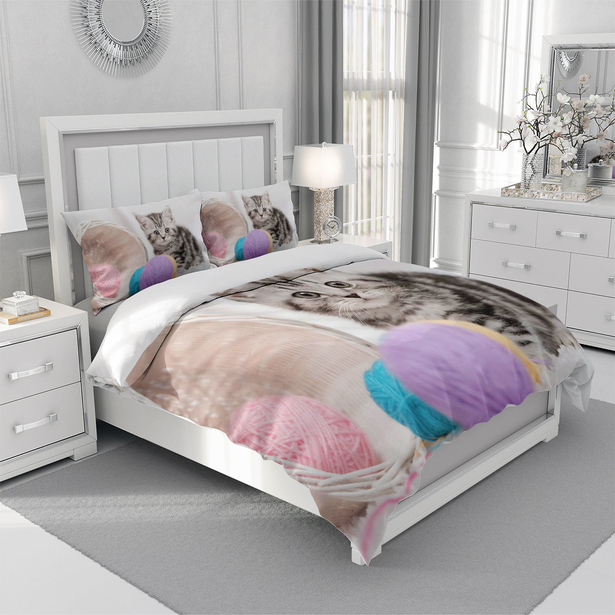 Cat Duvet Cover – Design 22 - view 3