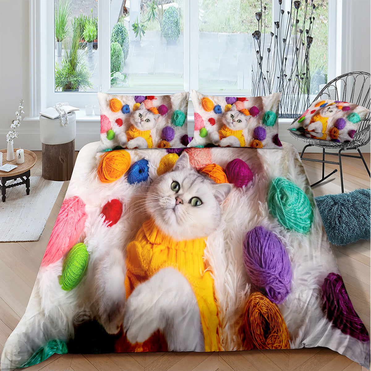 Cat Duvet Cover – Design 27 - view 2