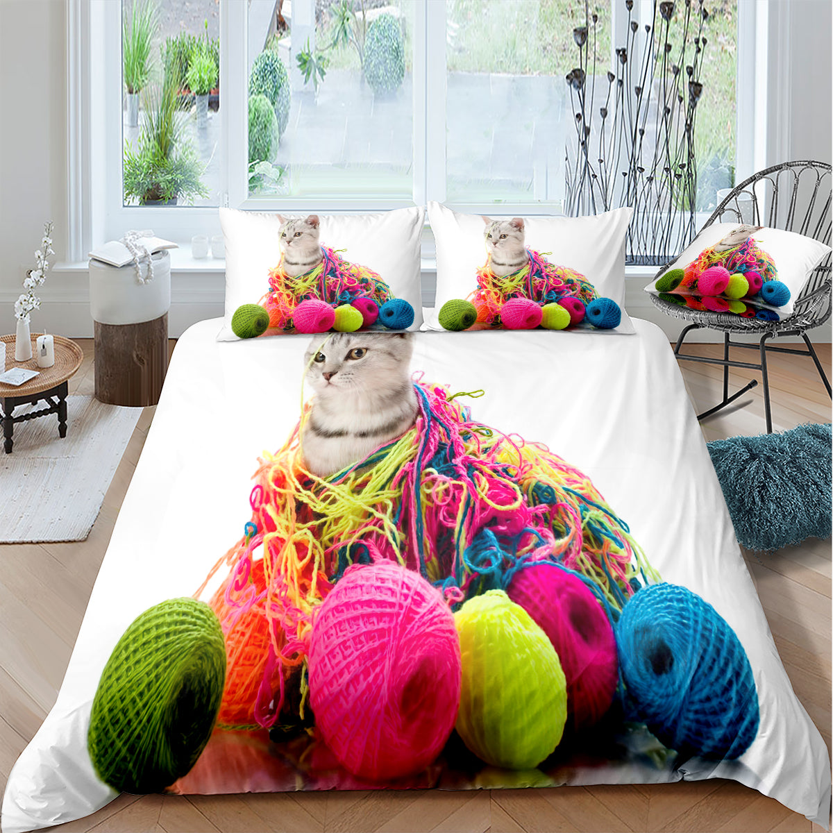 Cat Duvet Cover – Design 34 - view 2