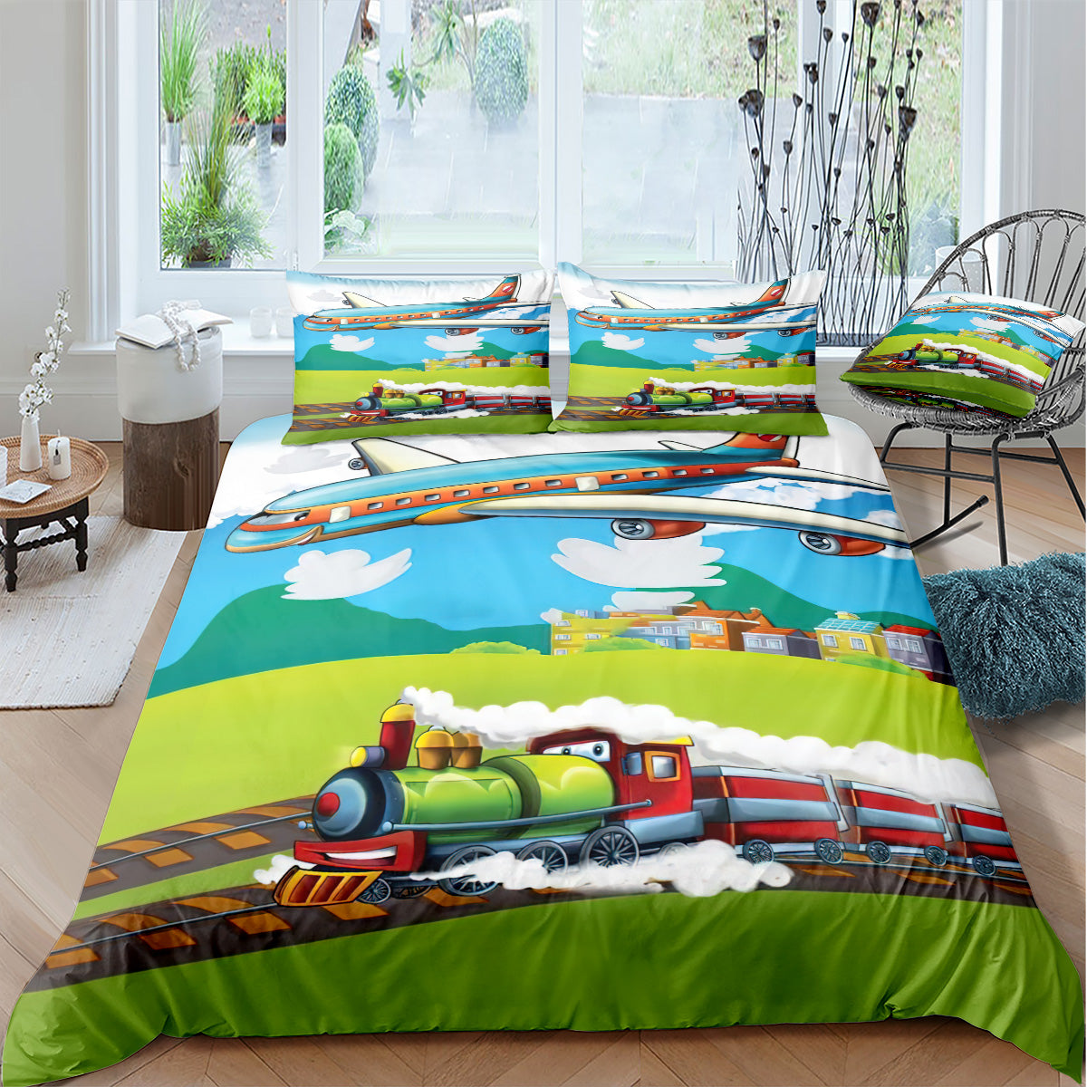 Cartoon Train Duvet Cover – Design 10 - view 2