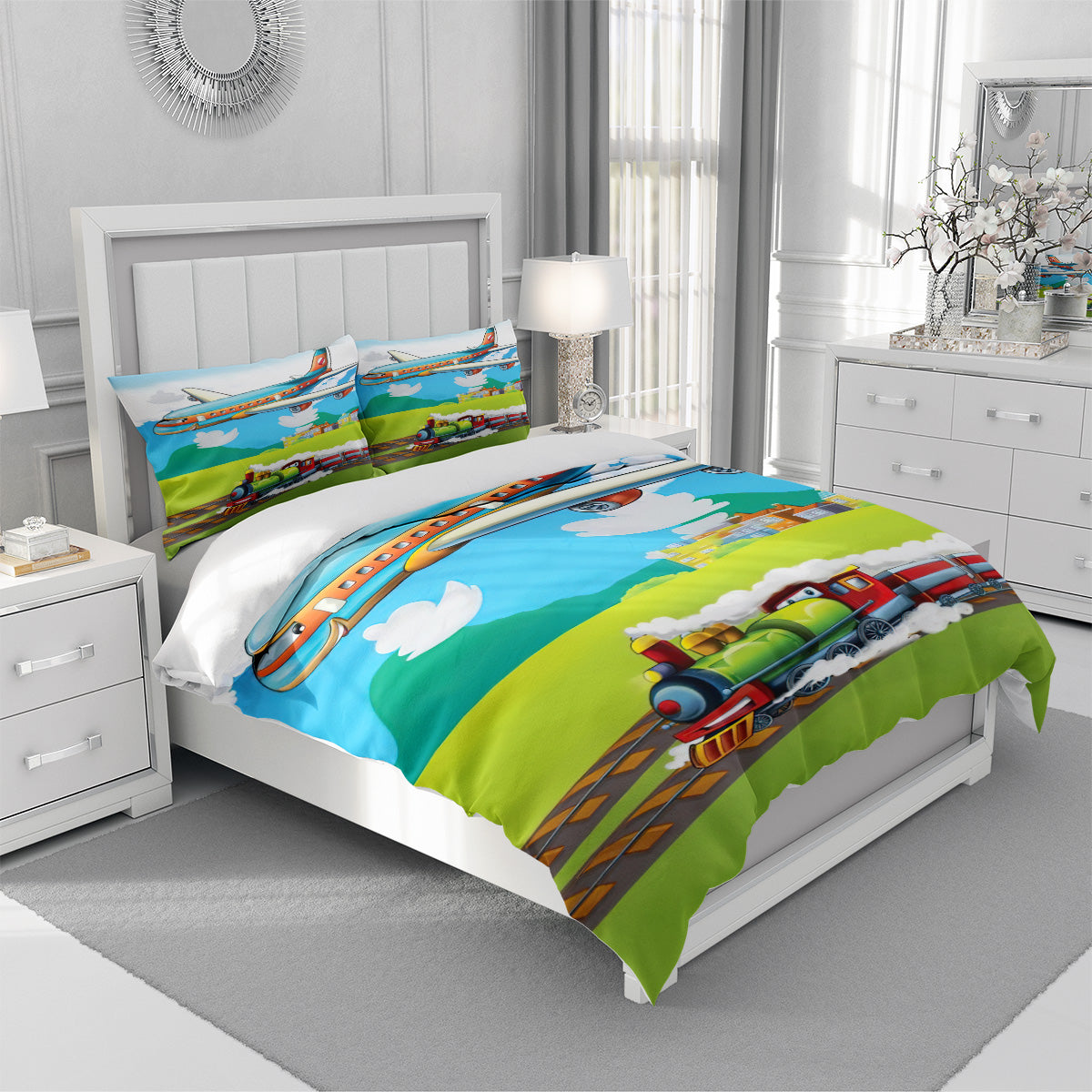 Cartoon Train Duvet Cover – Design 10 - view 3
