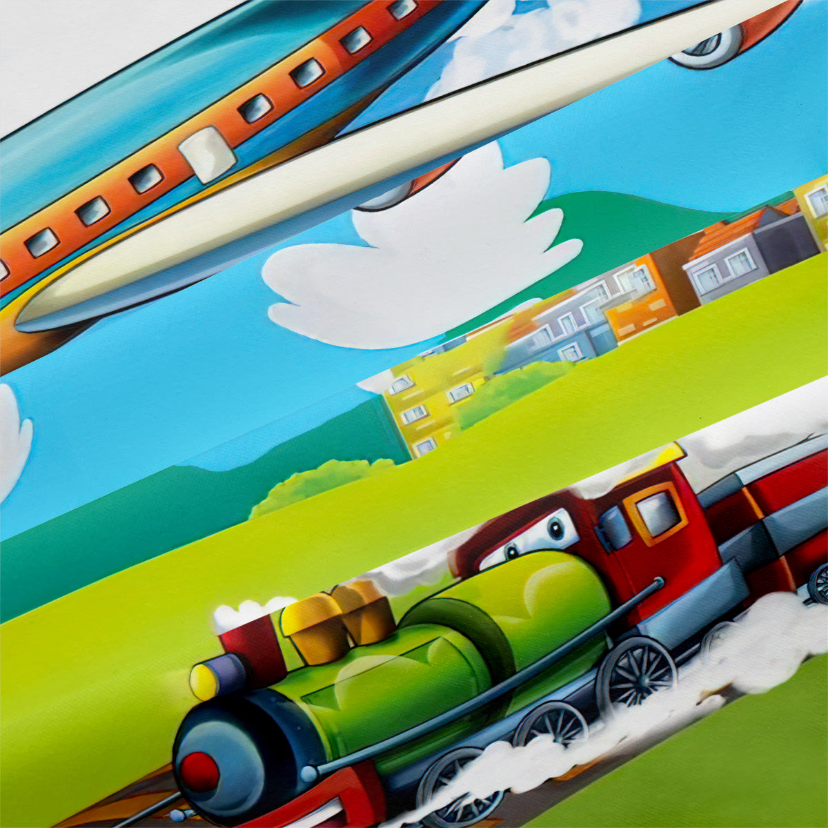 Cartoon Train Duvet Cover – Design 10 - view 4
