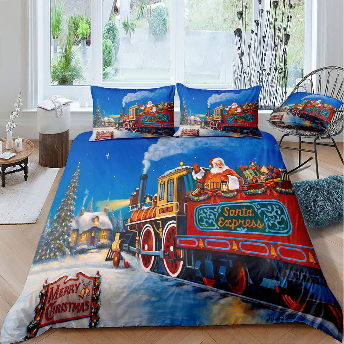 Cartoon Train Duvet Cover – Design 11 - view 2