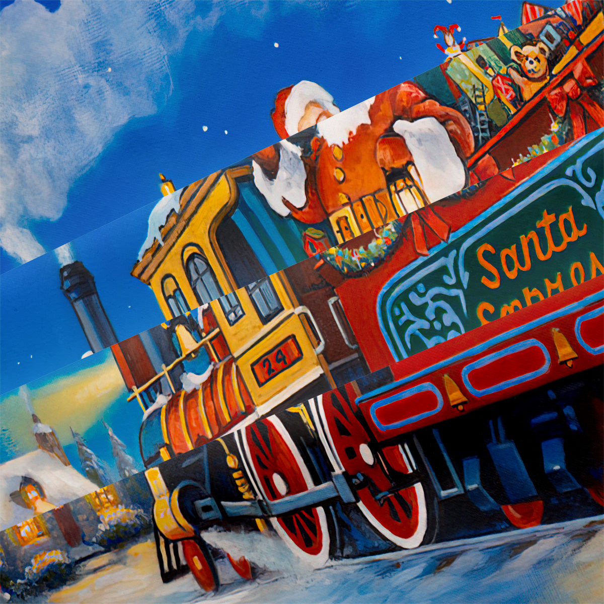 Cartoon Train Duvet Cover – Design 11 - view 4
