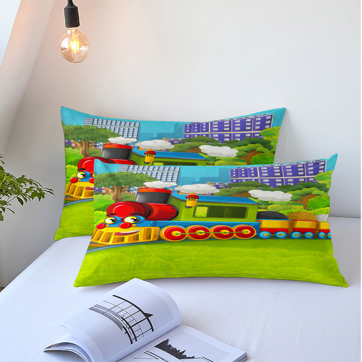 Cartoon Train Duvet Cover – Design 12 - view 5