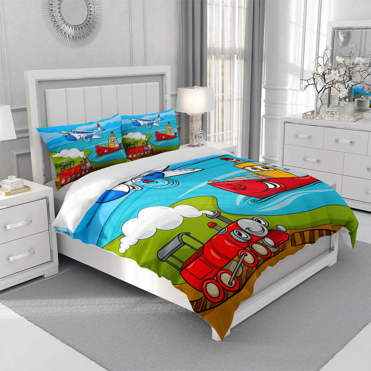 Cartoon Train Duvet Cover – Design 13 - view 3