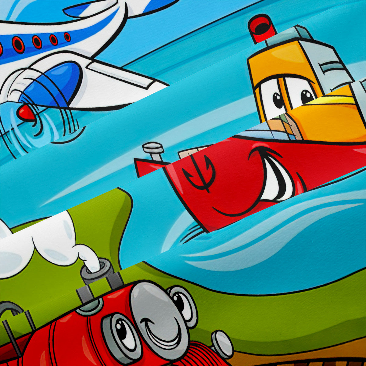 Cartoon Train Duvet Cover – Design 13 - view 4