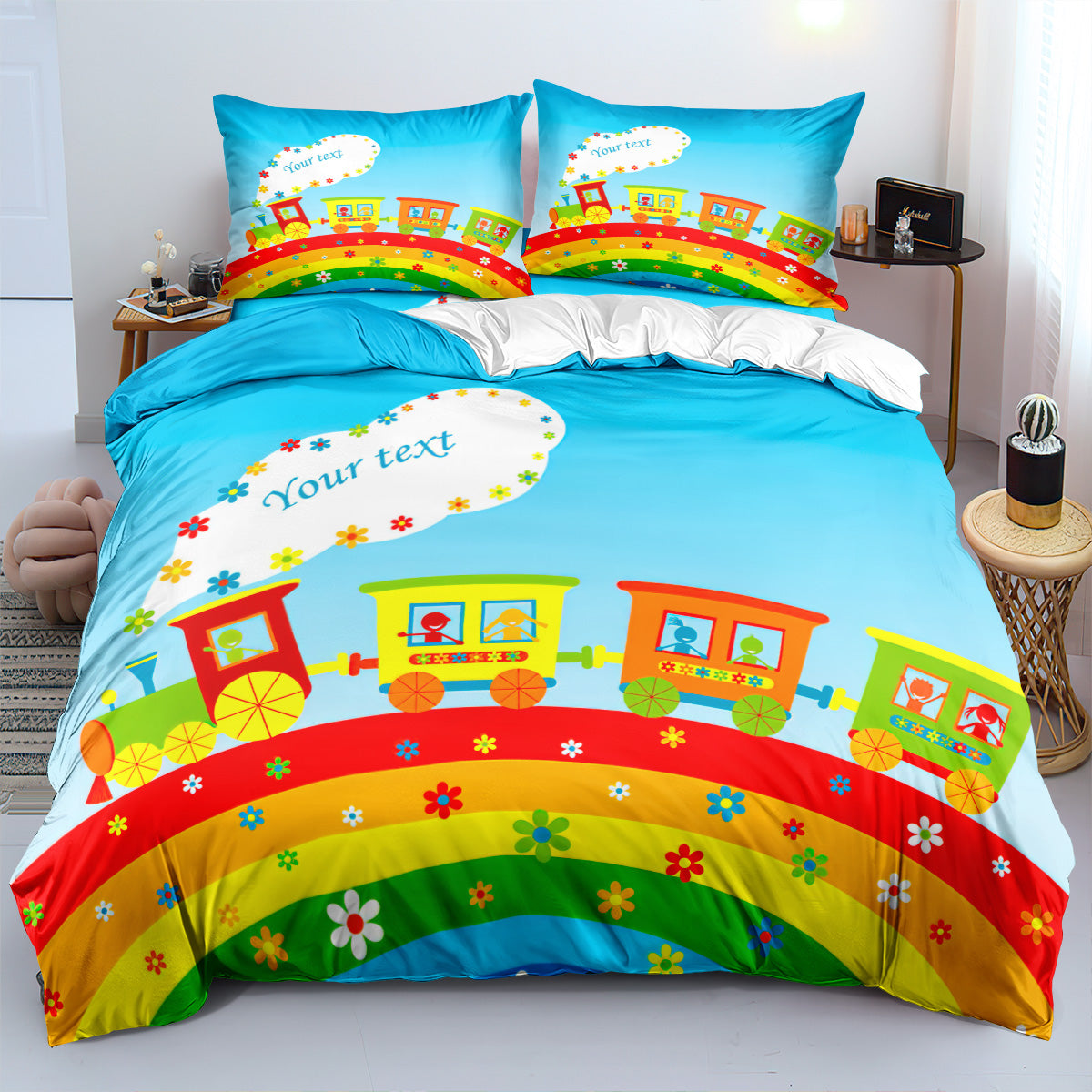 Cartoon Train Duvet Cover – Design 14