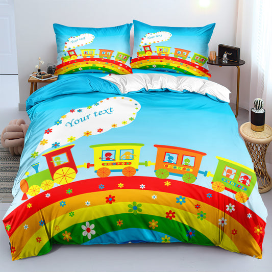 Cartoon Train Duvet Cover – Design 14
