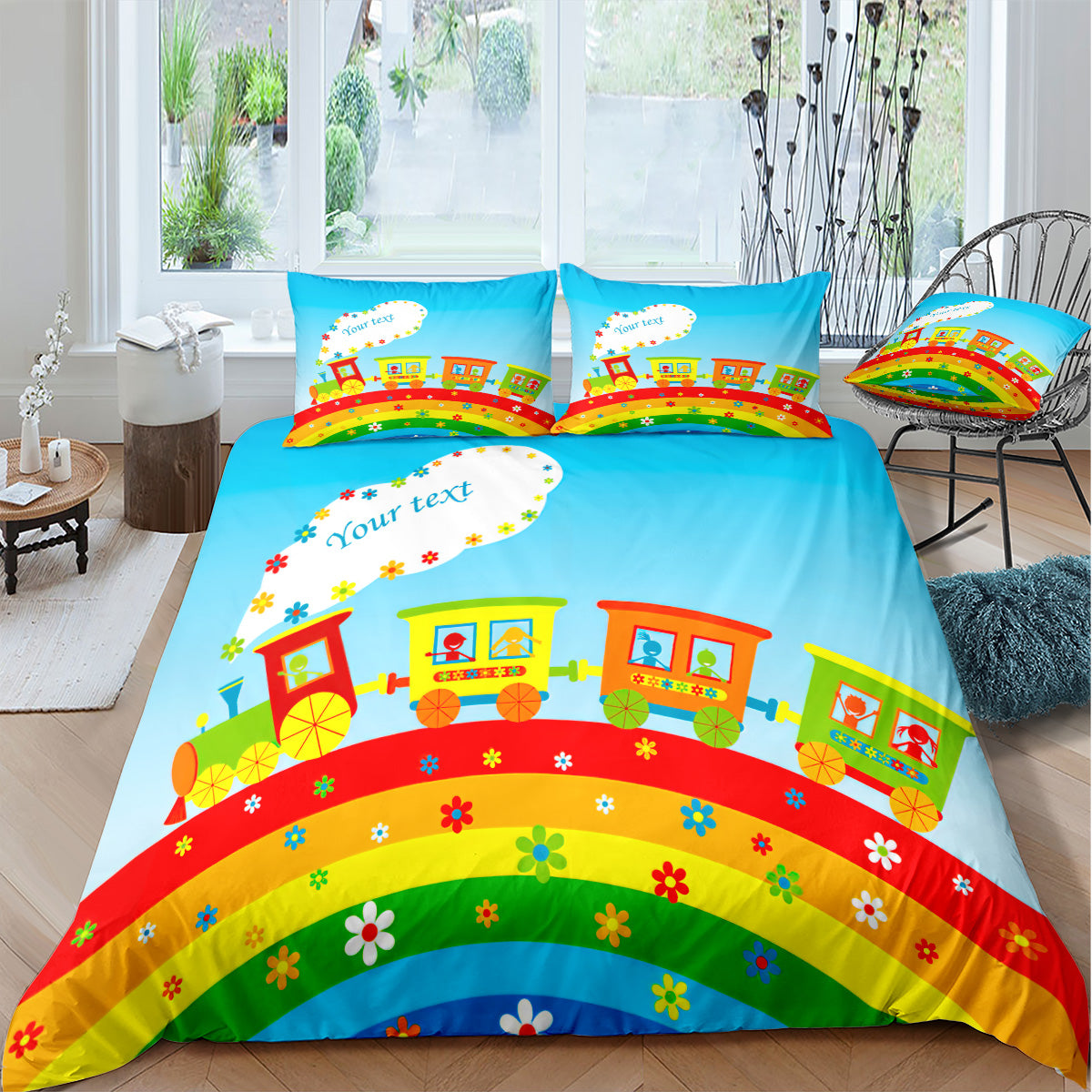 Cartoon Train Duvet Cover – Design 14 - view 2