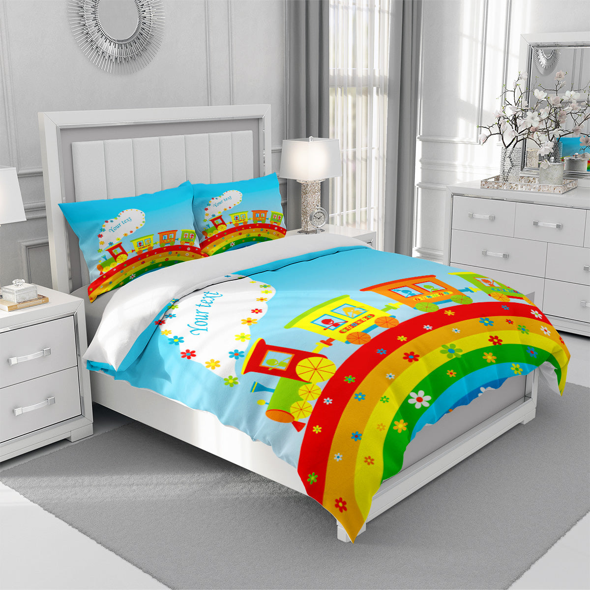 Cartoon Train Duvet Cover – Design 14 - view 3