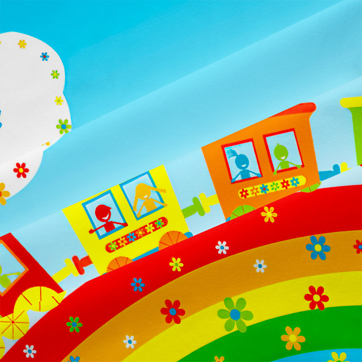 Cartoon Train Duvet Cover – Design 14 - view 4