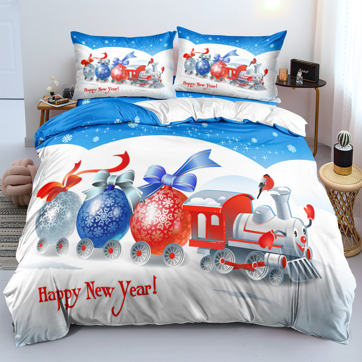 Cartoon Train Duvet Cover – Design 16