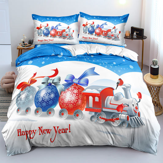 Cartoon Train Duvet Cover – Design 16