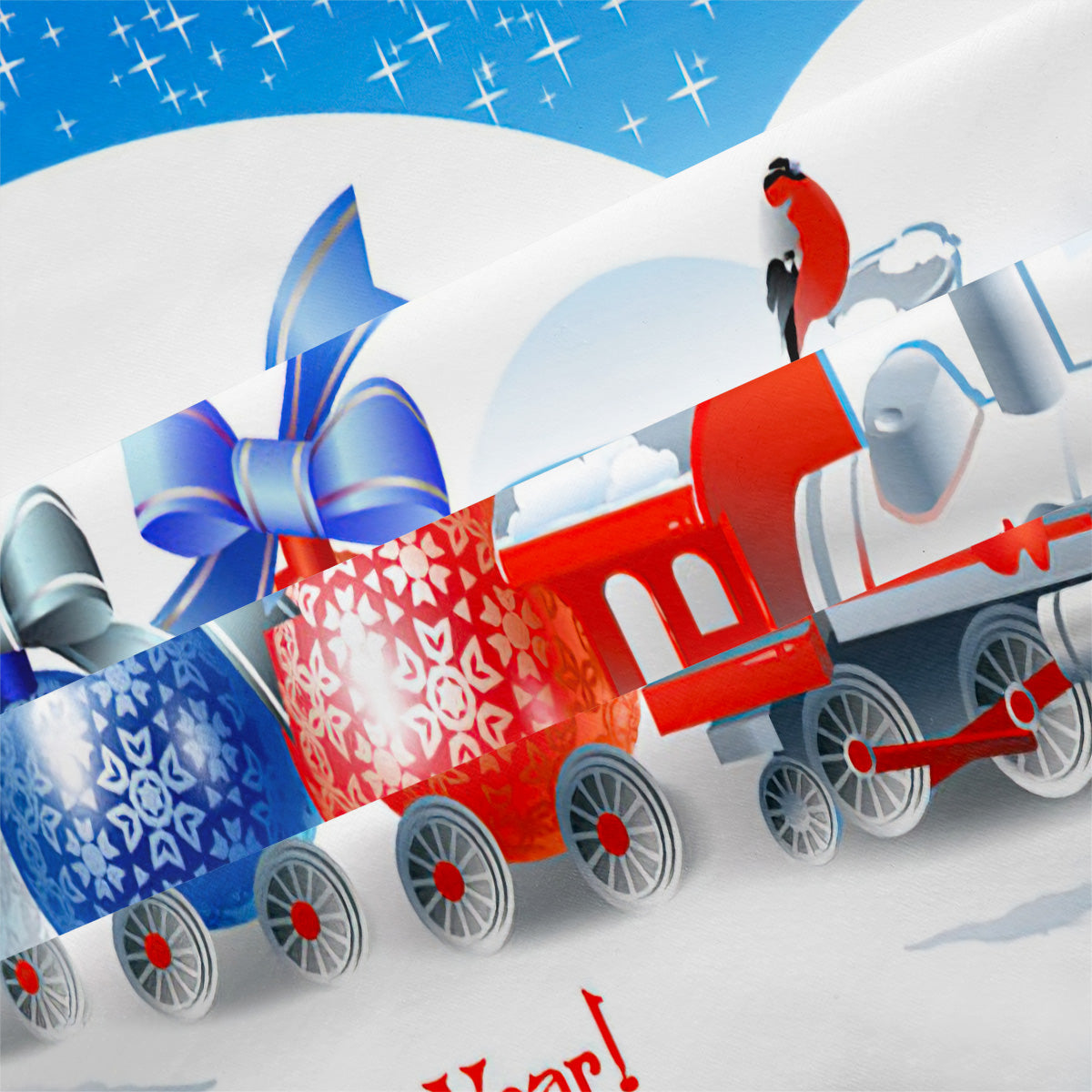 Cartoon Train Duvet Cover – Design 16 - view 4
