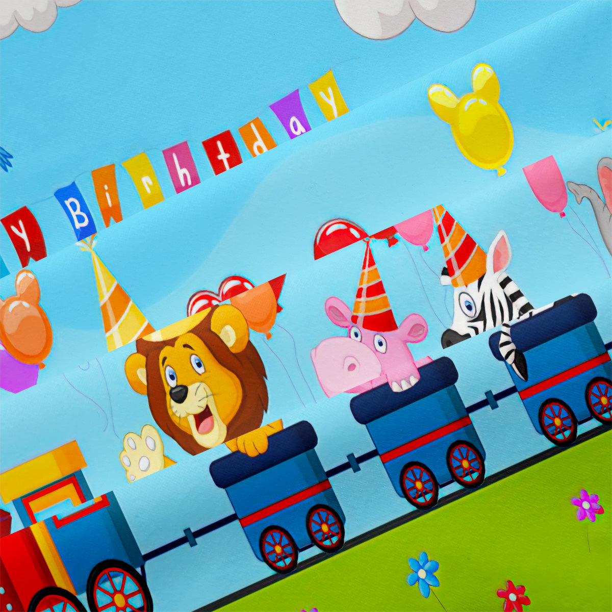 Cartoon Train Duvet Cover – Design 18 - view 4