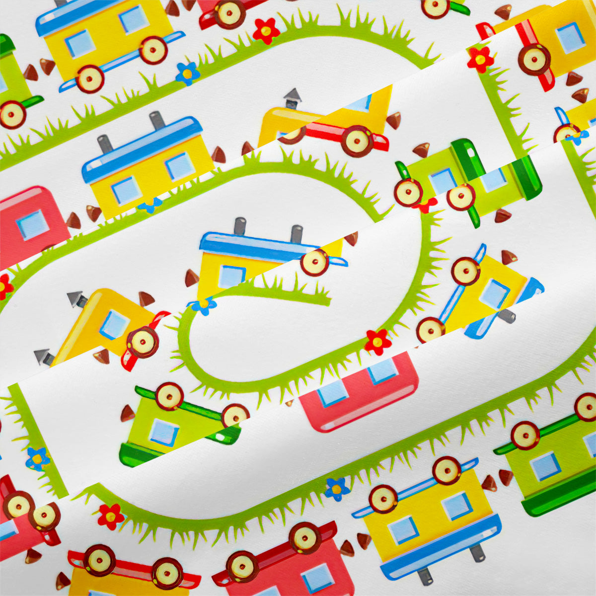 Cartoon Train Duvet Cover – Design 19 - view 4