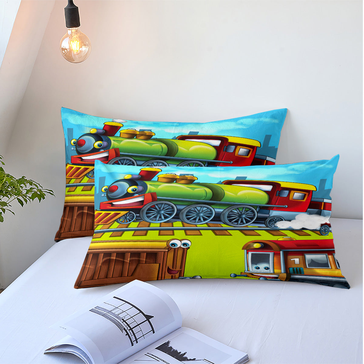 Cartoon Train Duvet Cover – Design 20 - view 5