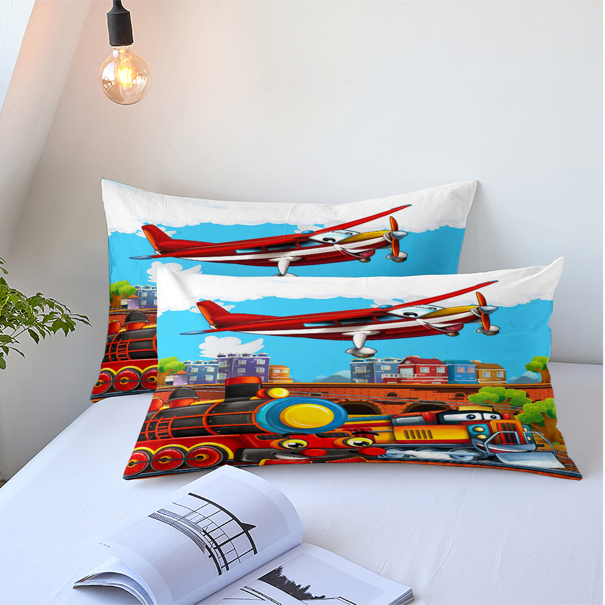 Cartoon Train Duvet Cover – Design 22 - view 5