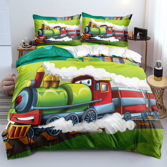 Cartoon Train Duvet Cover – Design 24