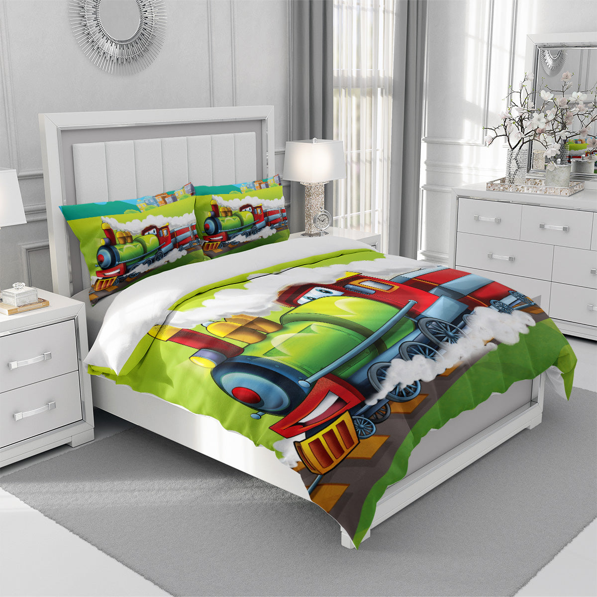 Cartoon Train Duvet Cover – Design 24 - view 3