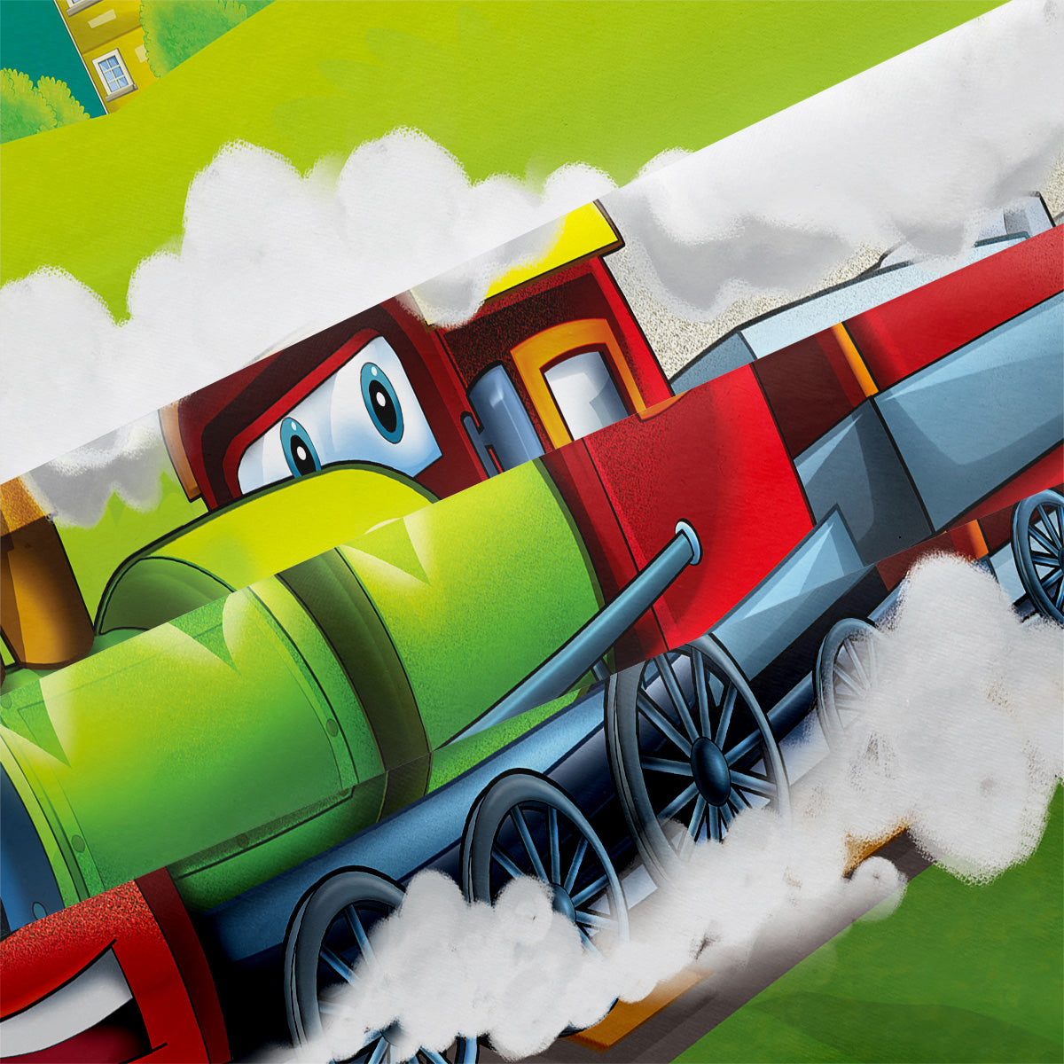 Cartoon Train Duvet Cover – Design 24 - view 4