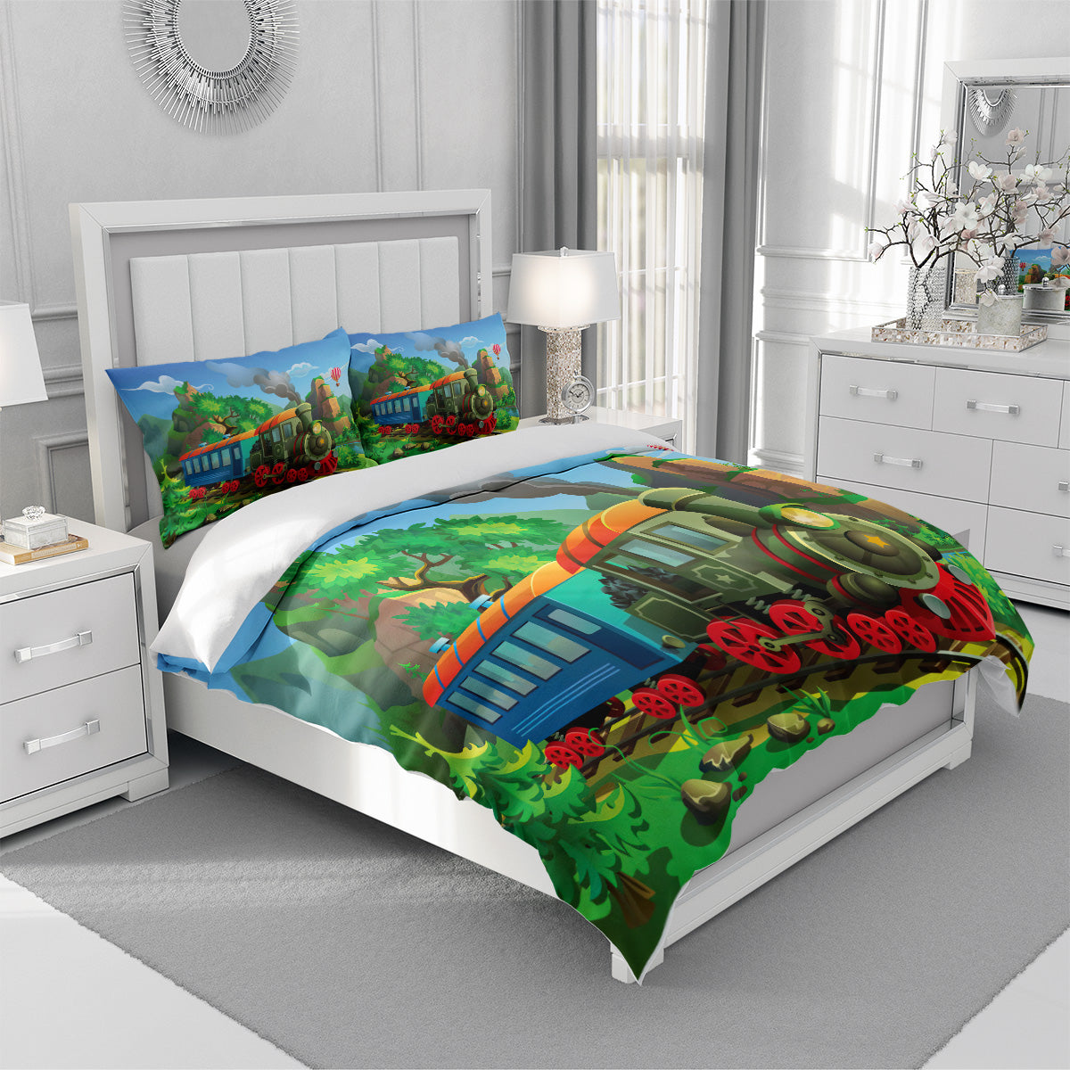 Cartoon Train Duvet Cover – Design 25 - view 3