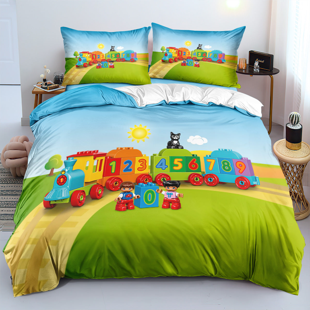 Cartoon Train Duvet Cover – Design 26