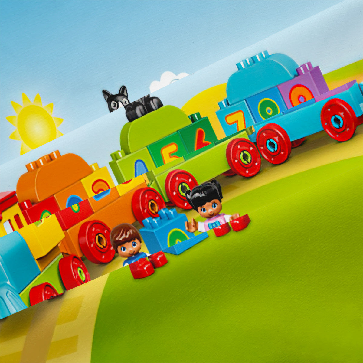 Cartoon Train Duvet Cover – Design 26 - view 4