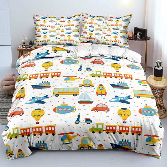 Cartoon Train Duvet Cover – Design 28