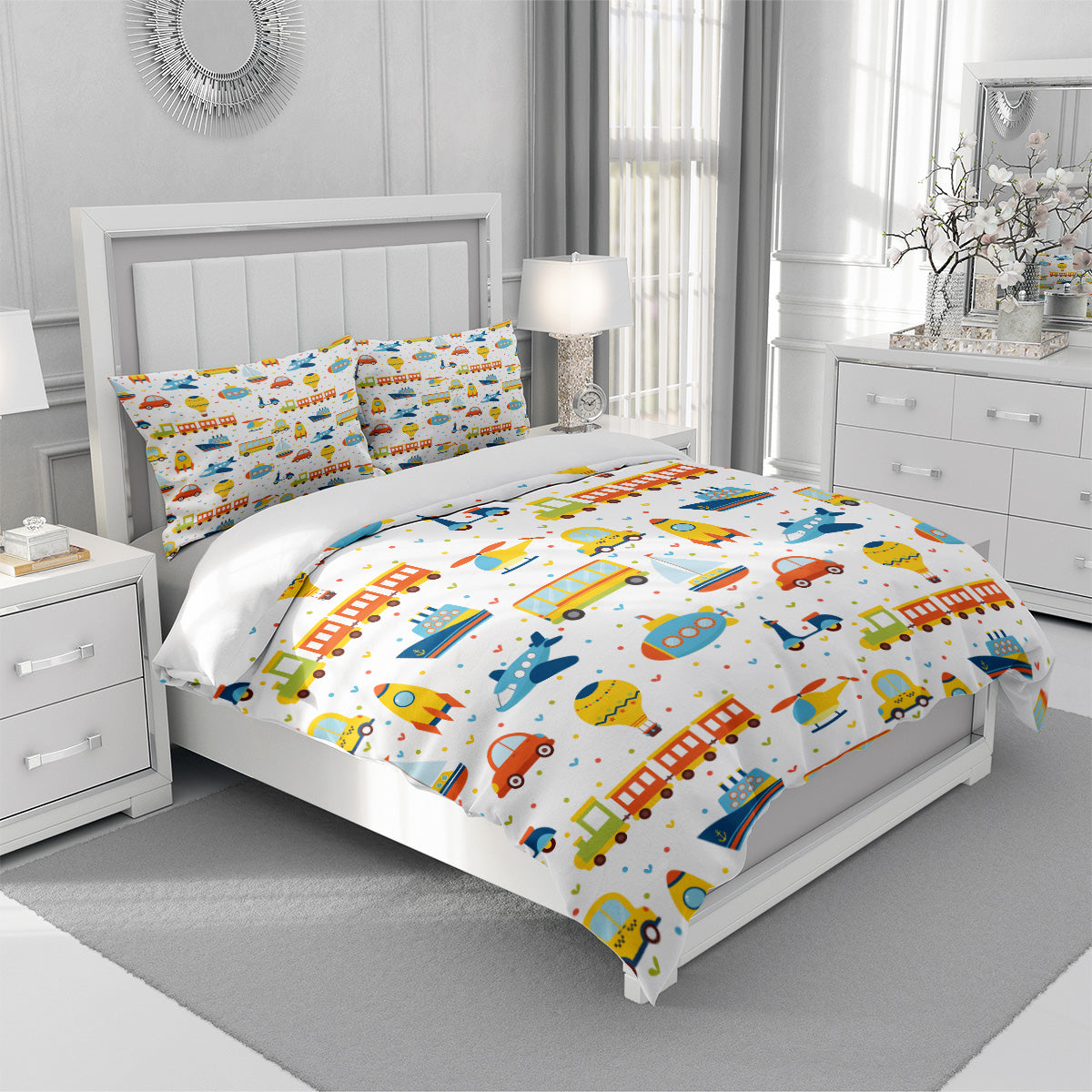 Cartoon Train Duvet Cover – Design 28 - view 3