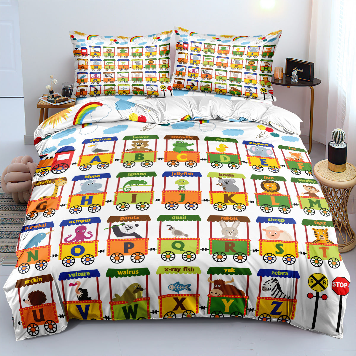 Cartoon Train Duvet Cover – Design 30