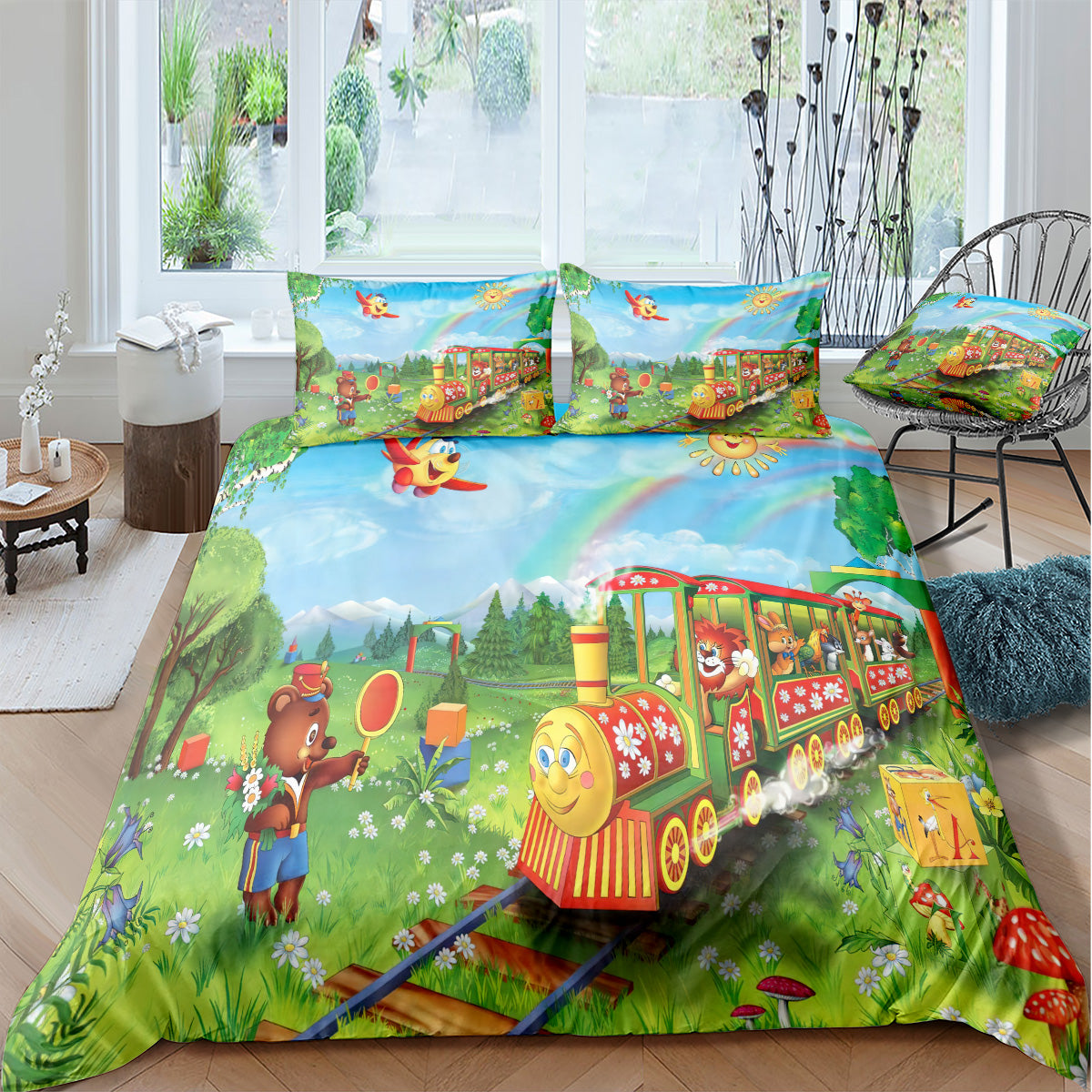 Cartoon Train Duvet Cover – Design 04 - view 2