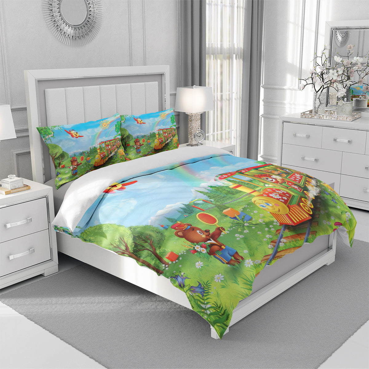 Cartoon Train Duvet Cover – Design 04 - view 3