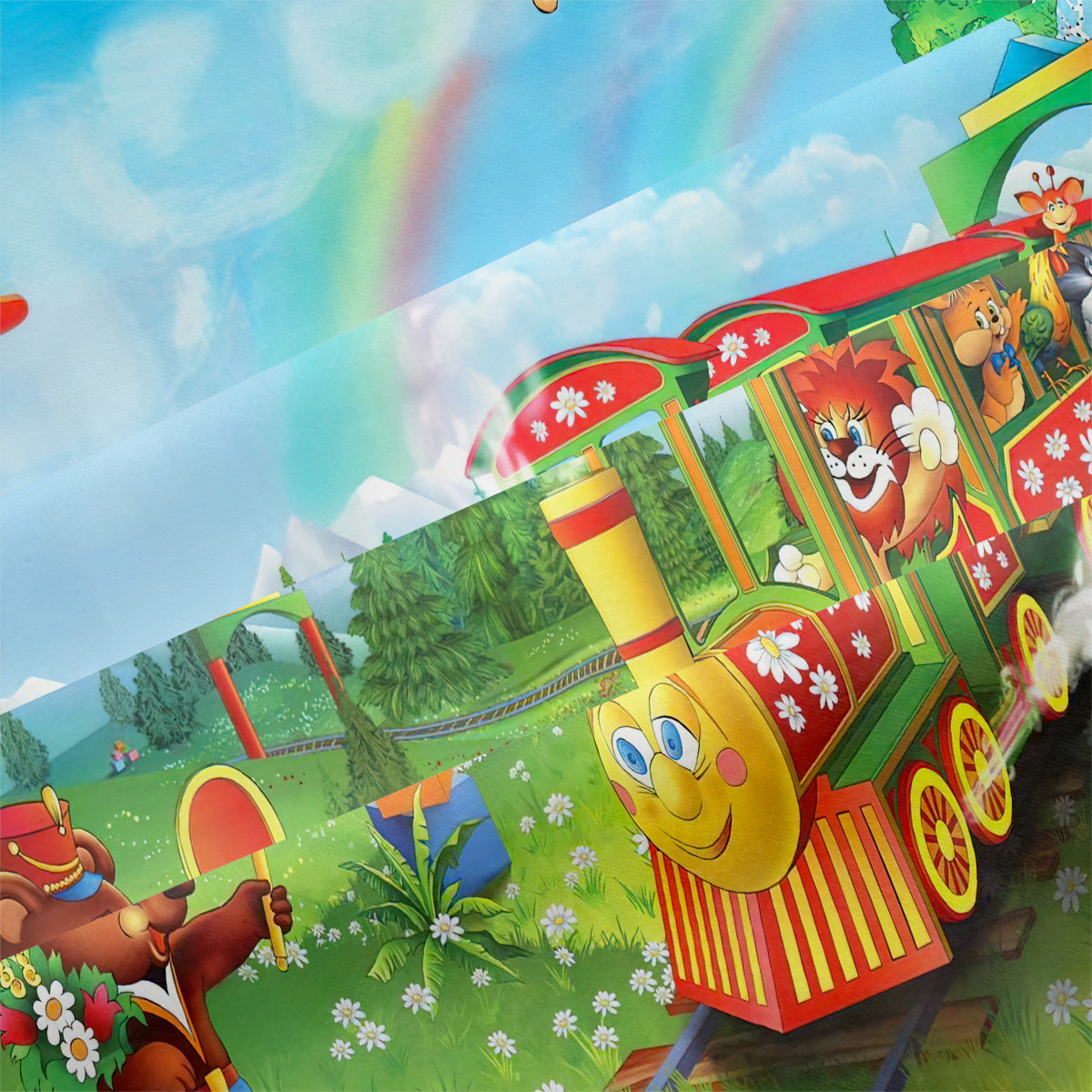 Cartoon Train Duvet Cover – Design 04 - view 4