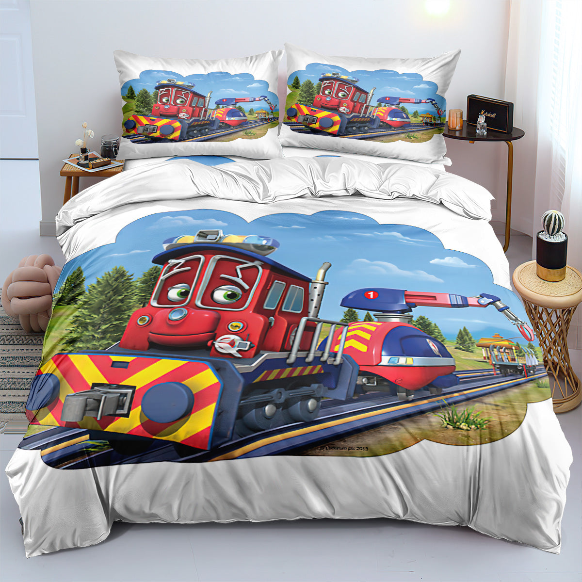 Cartoon Train Duvet Cover – Design 05