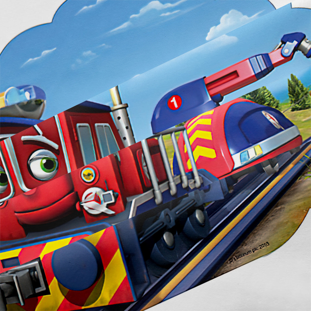 Cartoon Train Duvet Cover – Design 05 - view 4