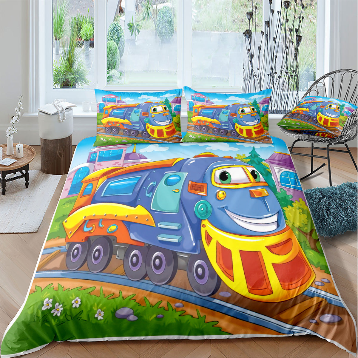 Cartoon Train Duvet Cover – Design 06 - view 2