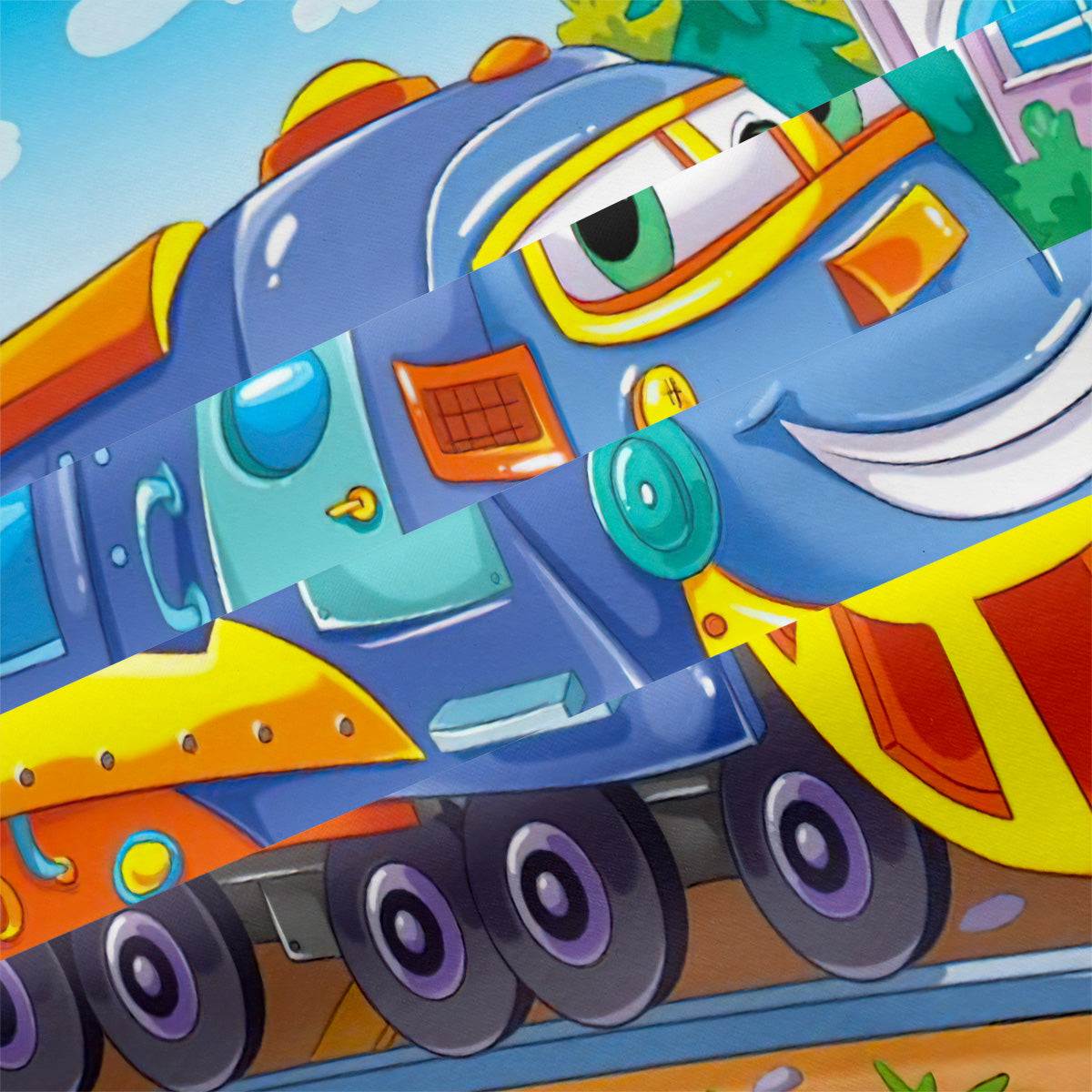 Cartoon Train Duvet Cover – Design 06 - view 4