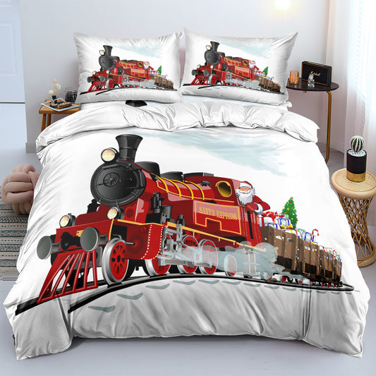 Cartoon Train Duvet Cover – Design 07