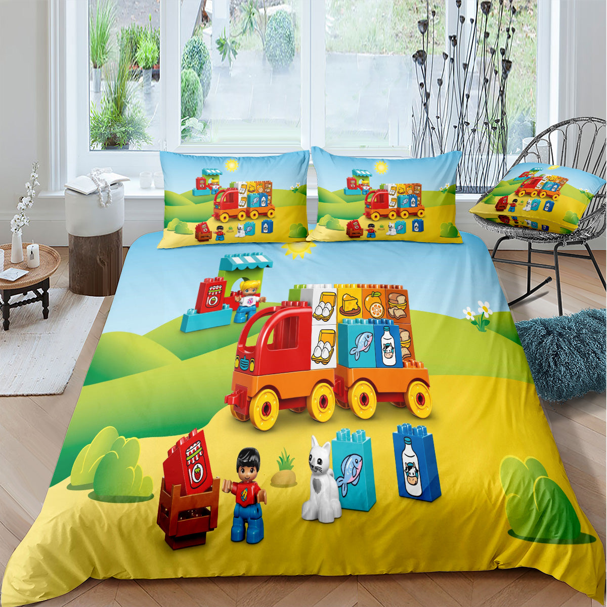 Cartoon Train Duvet Cover – Design 09 - view 2