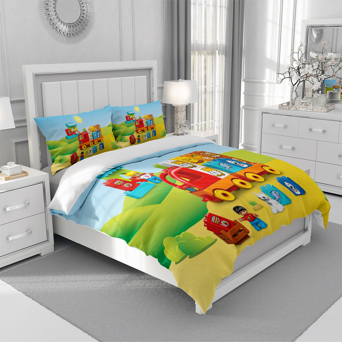 Cartoon Train Duvet Cover – Design 09 - view 3